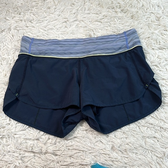 Lululemon Run: Speed Short *4-way Stretch Inkwell / Space Dye Twist Lullaby - Picture 1 of 7